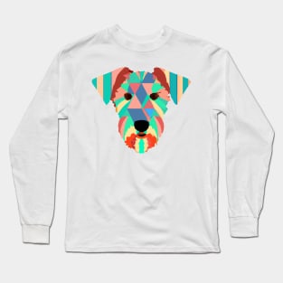 Welsh Terrier Art Dog Owner Vintage Funny Welsh Terrier Long Sleeve T-Shirt